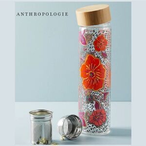 Anthropologie Floral Loose Tea Travel Tumbler
